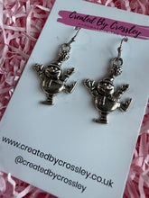 Load image into Gallery viewer, Dancing Snowman Charm Earrings
