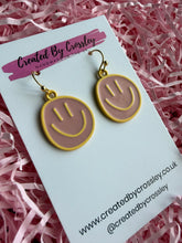 Load image into Gallery viewer, Happy Face Charm Earrings
