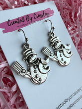 Load image into Gallery viewer, Winter Snowman Charm Earrings
