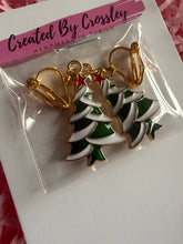 Load image into Gallery viewer, Christmas Tree Clip On Earrings

