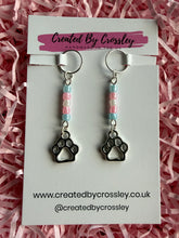 Load image into Gallery viewer, Paw Print Hearing Aid Charms
