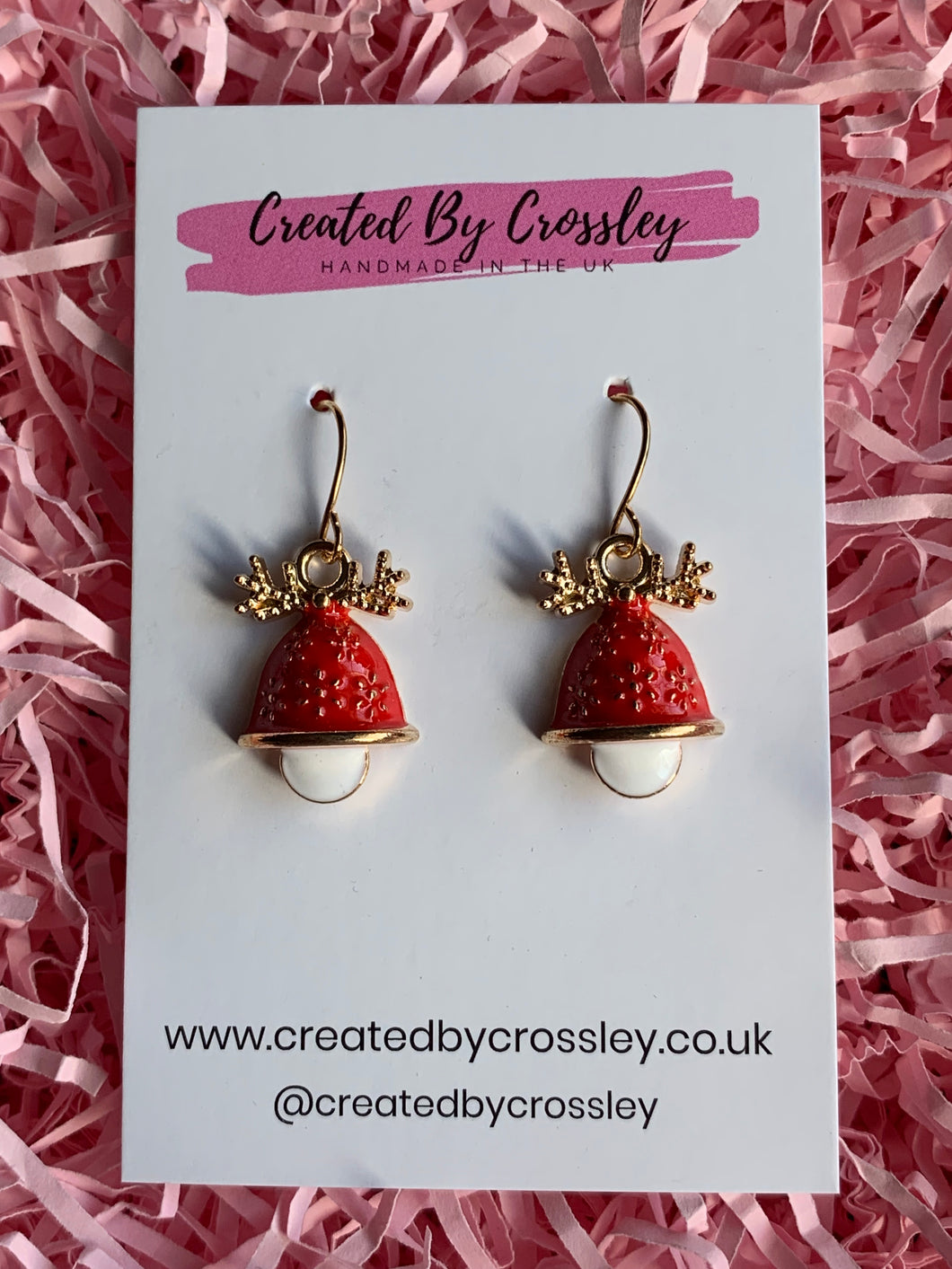 Christmas Bell Charm Earrings