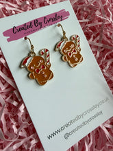 Load image into Gallery viewer, Gingerbread Man Charm Earrings
