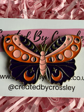 Load image into Gallery viewer, Moon Butterfly Pin Badge
