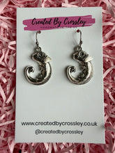 Load image into Gallery viewer, Chameleon Lizard Charm Earrings
