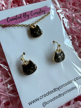 Load image into Gallery viewer, Black Cat Jewellery Set
