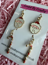 Load image into Gallery viewer, Santa Candycane Earring Duo
