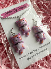 Load image into Gallery viewer, Purple Cat Jewellery Set
