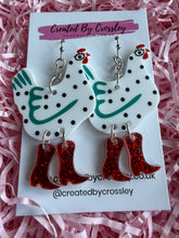 Load image into Gallery viewer, White Chicken Charm Earrings
