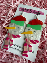Load image into Gallery viewer, Large Snowman Charm Earrings
