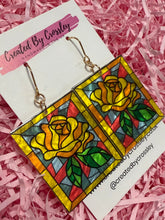 Load image into Gallery viewer, Large Rose Arch Charm Earrings
