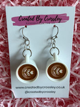 Load image into Gallery viewer, Coffee Cup Charm Earrings

