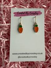 Load image into Gallery viewer, Carrot Charm Earrings

