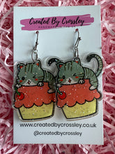 Load image into Gallery viewer, Cake Cat Charm Earrings
