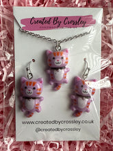 Load image into Gallery viewer, Purple Cat Jewellery Set
