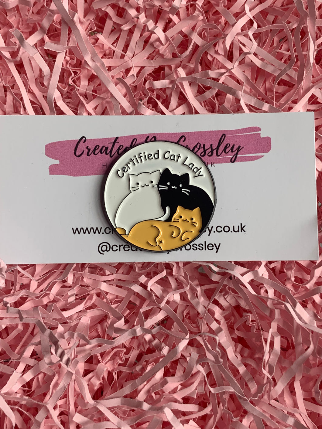 Cat Lady Pin Badge