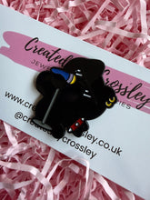 Load image into Gallery viewer, Rockstar Singer Cat Pin Badge
