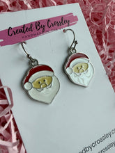 Load image into Gallery viewer, Santa Head Charm Earrings
