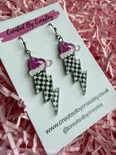 Load image into Gallery viewer, Festive Lightning Charm Earrings
