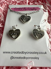 Load image into Gallery viewer, Paw Print Heart Jewellery Set
