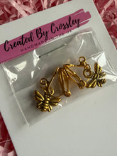 Load image into Gallery viewer, Mini Bee Clip On Earrings
