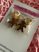 Load image into Gallery viewer, Gingerbread Man Clip On Earrings
