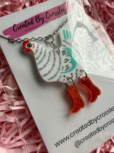 Load image into Gallery viewer, White Chicken Charm Necklace
