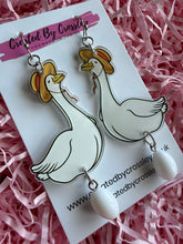 Load image into Gallery viewer, Duck and Egg Charm Earrings
