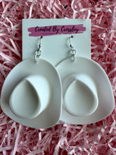 Load image into Gallery viewer, White Cowboy Hat Charm Earrings
