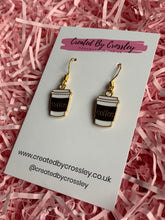 Load image into Gallery viewer, Coffee Cup Charm Earrings
