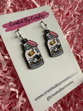 Load image into Gallery viewer, Cat Jar Charm Earrings
