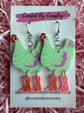 Load image into Gallery viewer, Chicken Charm Earrings
