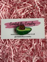 Load image into Gallery viewer, Avocado Cat Pin Badge
