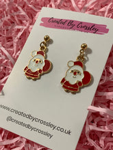 Load image into Gallery viewer, Santa Stud Charm Earrings
