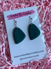 Load image into Gallery viewer, Green Clay Earrings
