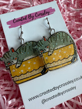 Load image into Gallery viewer, Sleepy Cat Charm Earrings
