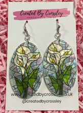 Load image into Gallery viewer, Large Flower Arch Charm Earrings
