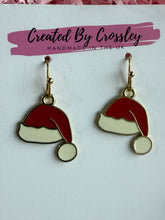 Load image into Gallery viewer, Santa Hat Charm Earrings

