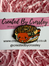 Load image into Gallery viewer, Bagel Cat Pin Badge
