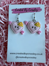 Load image into Gallery viewer, Valentines Smiley Heart Earrings
