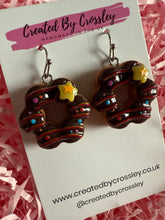 Load image into Gallery viewer, Chocolate Doughnut Charm Earrings
