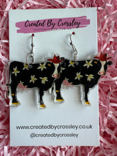 Load image into Gallery viewer, Fun Cow Charm Earrings
