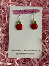 Load image into Gallery viewer, Apple Charm Earrings
