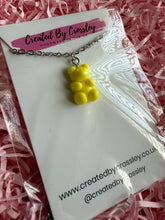 Load image into Gallery viewer, Yellow Gummy Bear Charm Necklace
