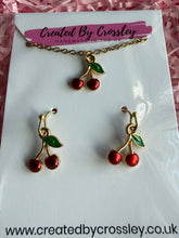 Load image into Gallery viewer, Cherry Jewellery Set
