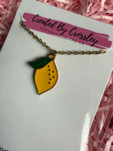 Load image into Gallery viewer, Lemon Charm Necklace
