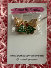 Load image into Gallery viewer, Christmas Tree Clip On Earrings
