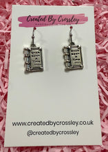 Load image into Gallery viewer, Book Charm Earrings
