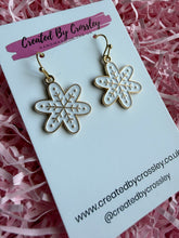 Load image into Gallery viewer, Large Snowflake Charm Earrings
