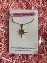 Load image into Gallery viewer, Gold Gem Star Necklace
